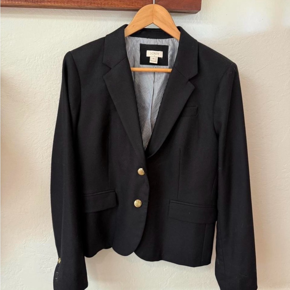J. Crew Navy Blazer with Gold Buttons
